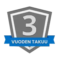3 vuoden takuu